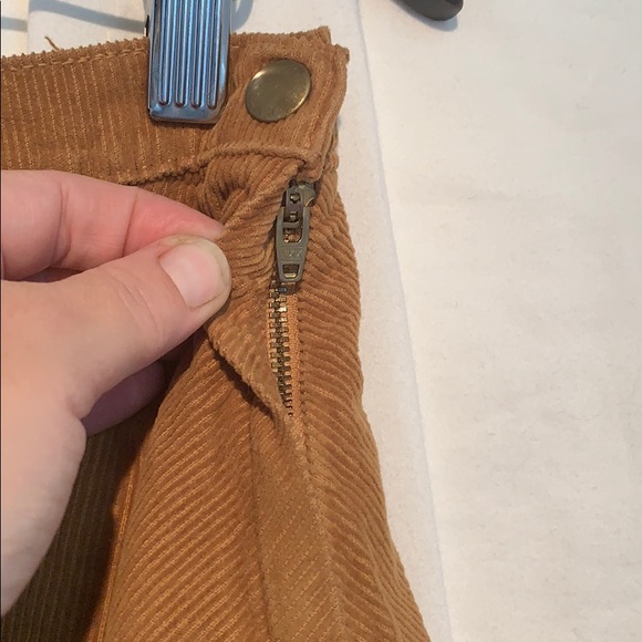 3/12 America Apparel corduroy brown A-symmetric skirt M - Picture 2 of 7